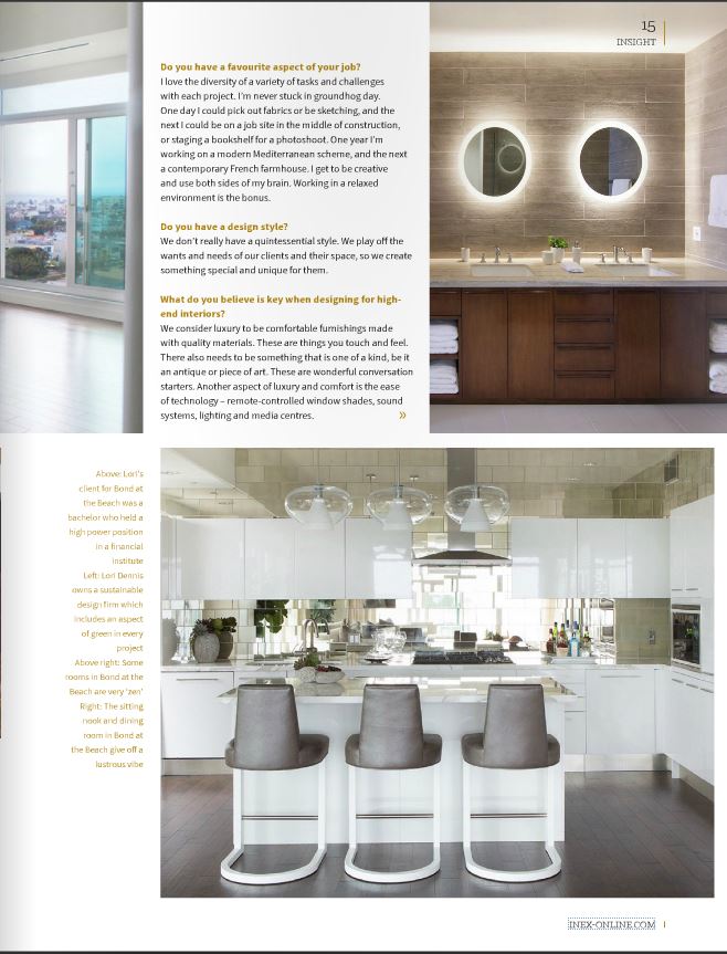 Celebrity Los Angeles Interior Designer Lori Dennis Los Angeles INEX - Luxurious Moments Happen in the Details