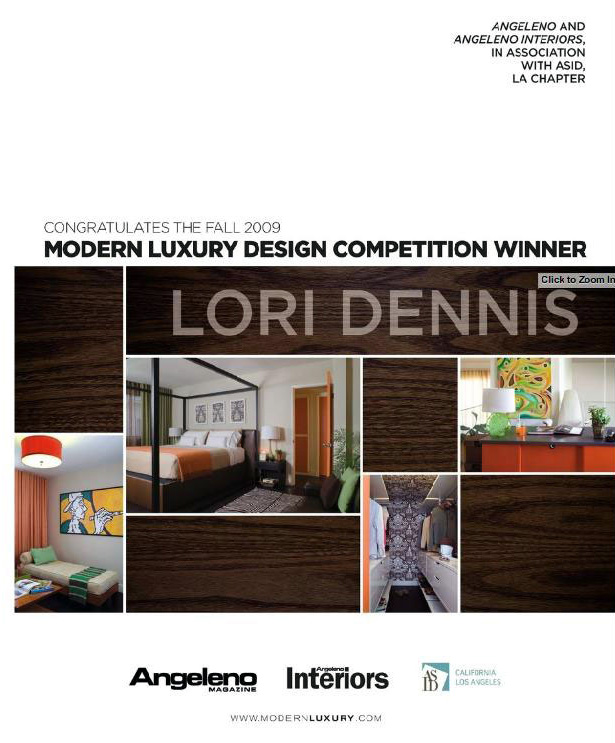 Celebrity Los Angeles Interior Designer Lori Dennis Angeleno Magazine September, 2009