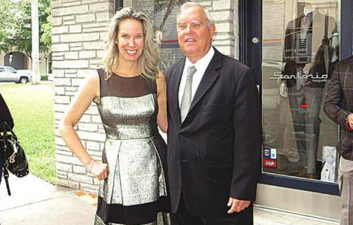 Lori Dennis, renowned interior designer and star of HGTV’s “The Real Designing Women,” is pictured with Coral Gables Mayor Jim Cason.