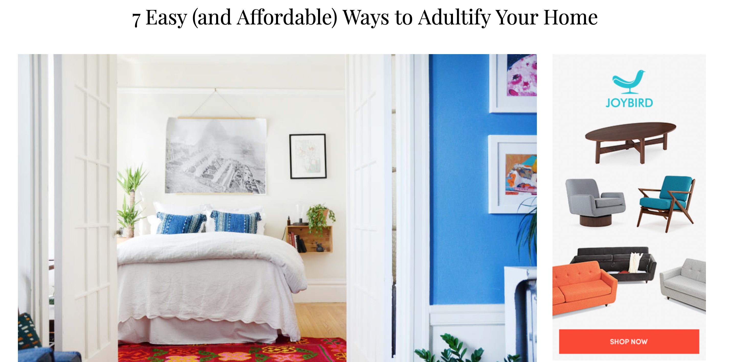"Make sure your place has good lighting in all rooms. Layered lighting is key in a sophisticated, adult space." – Lori Dennis, interior designer and Lamps Plus brand ambassador